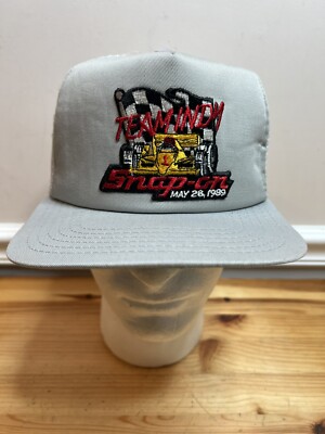 1989 Team Indy Snap-On #1 Rick Mears Collector Snapback Hat Team Penske Indy 500