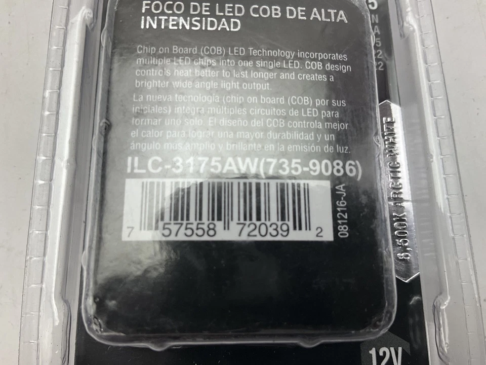 Pilot ILC-3175AW Blanco Ártico Alta Intensidad LED COB Bombilla Para 3175, 3022 Foto 4 de 4