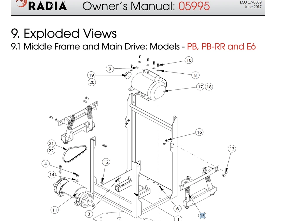 Conjunto de puntal y montaje agitador de pintura de agitar Red Devil Radia 5995 6784972 (OEM) *NUEVO Foto 2 de 4