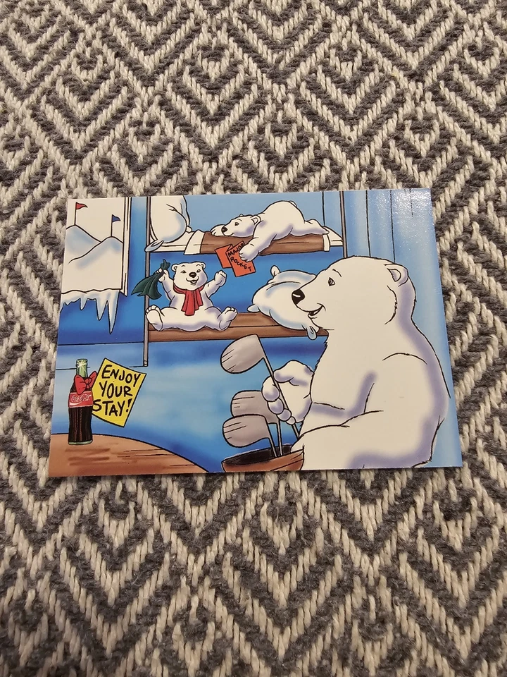 Vintage 1996 Lot Of 14 Coca-Cola Trading Cards Polar Bears - Image 2 of 4
