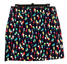 Talbots Nautical Theme Buoys Design Pencil Skirt with Pockets - Size 12