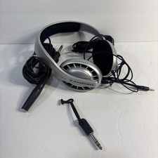 Sennheiser HD457 Stereo Wired Headphones Silver - tested With Adapters