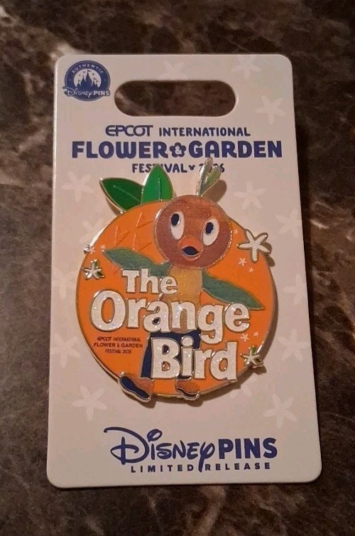 NEW 2026 Disney Parks The Orange Bird EPCOT Flower & Garden Pin Limited Release 