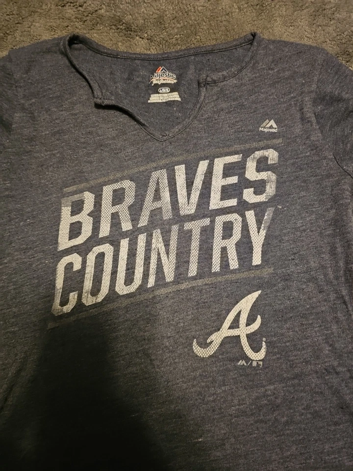 MLB CAMISETA MUJER ATLANTA BRAVES TALLA GRANDE Foto 2 de 3