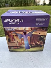 Halloween Inflatable Giant Ghost with Red Eye Led Lights Blow Up Decoration