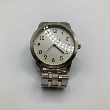 Working Men’s Unbranded Vtg Style Plain Metal Large Face Watch