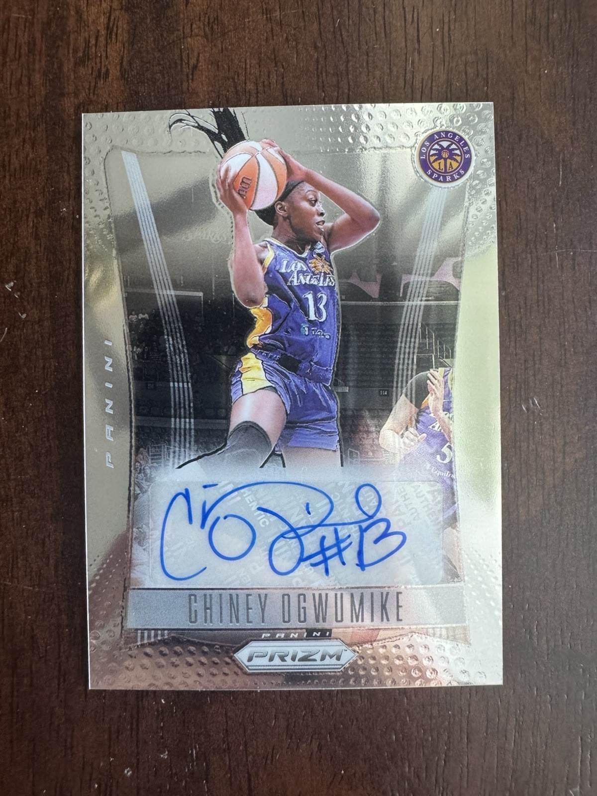 2024 Panini WNBA Prizm Chiney Ogwumike Throwback Signatures Auto #TB-CO Sparks