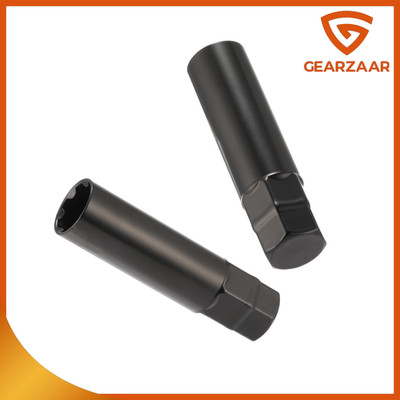 2pcs Black Socket Key Tool for 7 spline Lug Nuts | 19mm, 3/4'', 21mm, 13/16'' Yglb