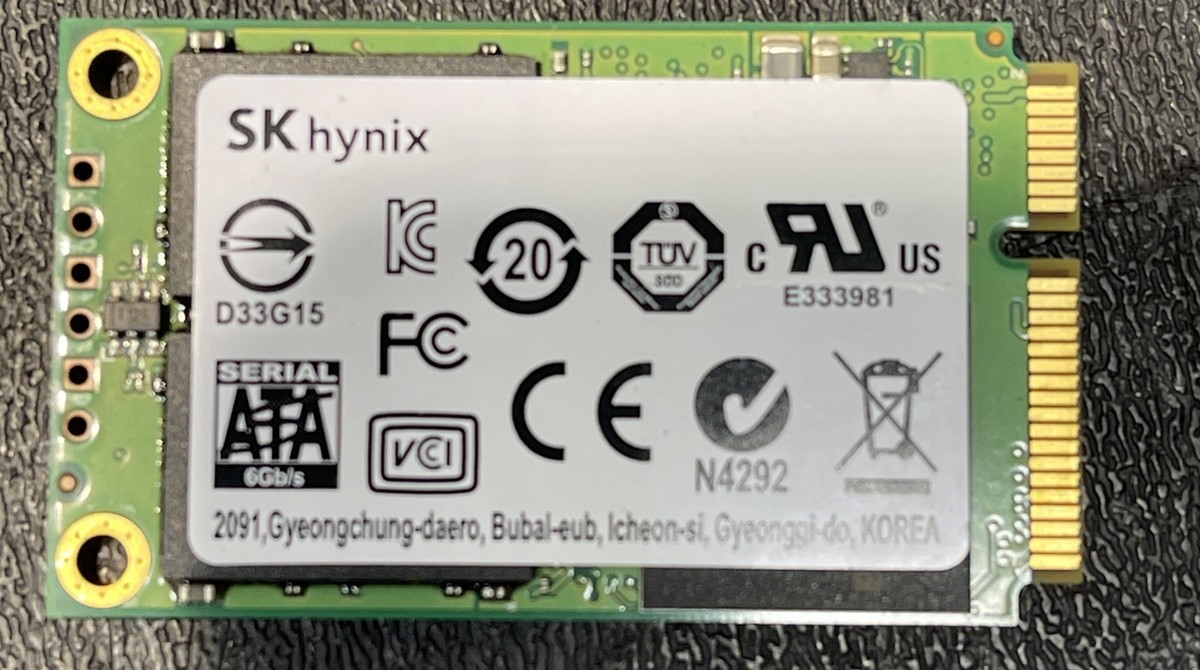 SK Hynix Hfs128g3amnb-2200a AD 128gb mSATA SSD Drive for