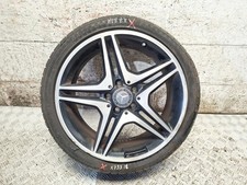 18" INCH ALLOY WHEEL WITH DAMAGED TYRE A1764010302 MERCEDES BENZ CLA C117 2016