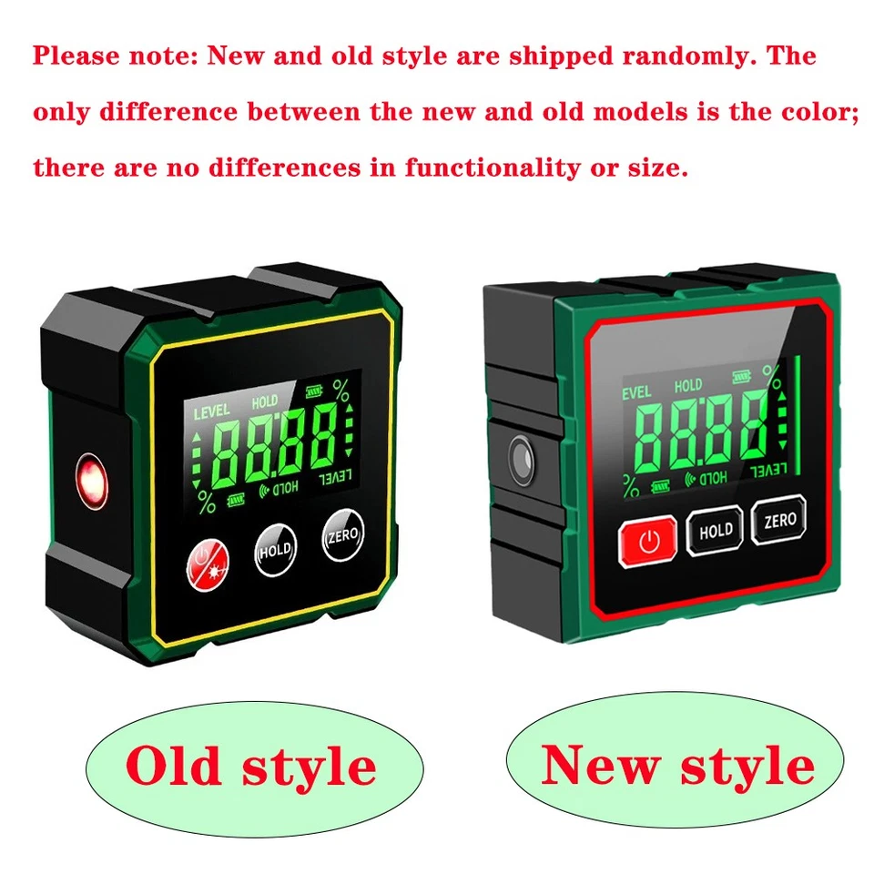 Buscador de ángulos digital con láser electrónico medidor de ángulo magnético fuerte de 4 lados Foto 2 de 4