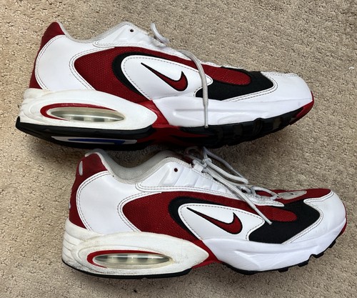 Men’s Size 11.5- Nike Air Max 200 University Red Athletic Shoes - Picture 3 of 17