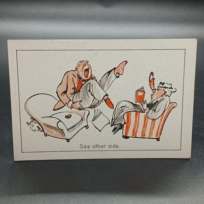 1929 Humorous Advertising Gag Art False Teeth Limerick Tobacco Cigarette Card