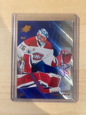 2024-25 Spx Base Blue Auto Rookie #151 Jakub Dobes - Montreal Canadiens /99
