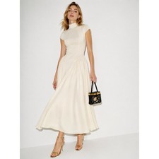 Reformation Maven Dress Fior Di Latte Ivory Size 4 NWT