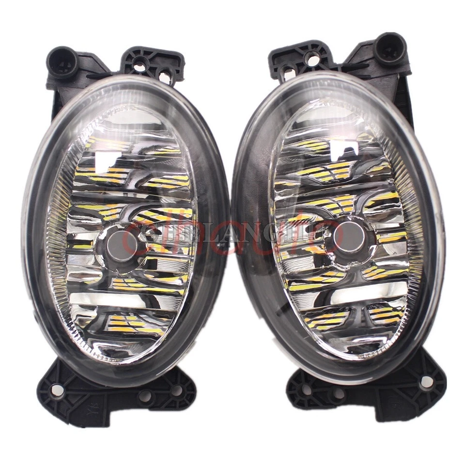 Par de faros antiniebla LED para Mercedes Benz W211 E320 E350 E550 2007 2008 2009 Foto 2 de 4