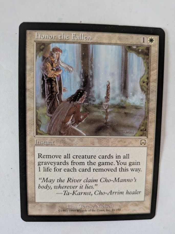 Honor the fallen Mercadian Masques MTG NM Free shipping with tracking