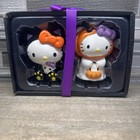 New Blue Sky Clayworks Halloween Hello Kitty Cat & Pumpkin Salt & Pepper Shakers — photo 1