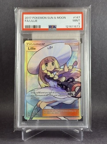 2017 POKEMON SUN & MOON LILLIE FA #147/149 FULL ART PSA 9