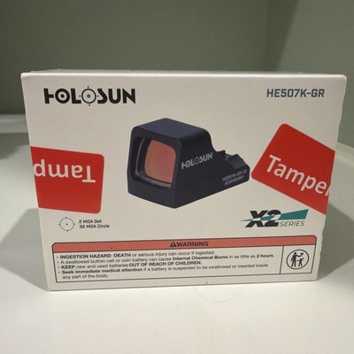 HOLOSUN HE507K-GR X2 Dot Sight - Black for sale online | eBay