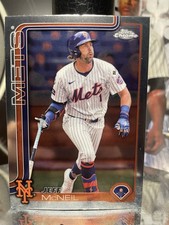 2025 Topps Chrome Jeff McNeil #167 New York Mets Baseball Card