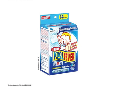 KOOLFEVER Kühlgel Blatt für Körper - Kinder (14er Jahre)