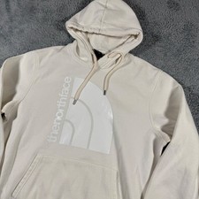 The North Face Cream Pullover Hoodie Sweatshirt Graphic Mens Size XL