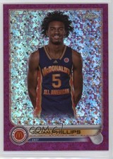 2022 Chrome McDonald's All American Fuchsia Refractor 8/150 Julian Phillips ux1