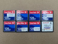 LOT OF 8 Sandisk 128MB Compact Flash Card 128MB SDCFJ/SDCFB Memory card