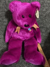 Large Ty Beanie Buddy "MILLENNIUM" The Beanie Buddies Collection Purple NWMT