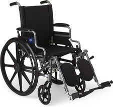 Medline Lightweight Wheelchair for Adults With Swing-Back,Desk-Length Arms,...