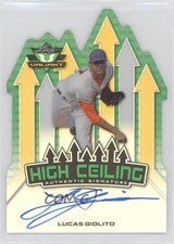 2014 Leaf Valiant High Ceiling Green Prismatic Lucas Giolito #HC-LG1 Auto v9t
