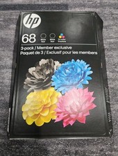 HP 68 2 Black  Tri-Color Ink Cartridge 3 Pack Combo A73VTBN Exp 2026  