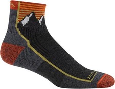 DARN TOUGH 1959 Mountain Gray Men's Hiker Quarter Midweight Hiking Sock 1/4 Cush