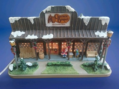 Cracker Barrel Christmas Village Light-Up Old Country Store W/ Cord 2005  #31111