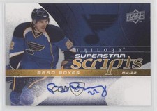 2008-09 Upper Deck Trilogy Superstar Scripts Brad Boyes #SS-BB Auto 0i5j