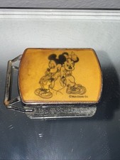 VTG 70s Mickey  Minnie Belt Buckle By LEE Youth Child Size Vintage