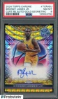 2024 Topps Chrome Basketball Gold Geometric Refractor Bronny James Jr. #TCRA-BJ PSA 8