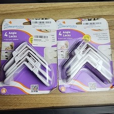 Dreambaby Angle Locks for Corner Drawers, And Cabinets - 8 Locks