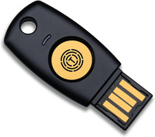 FIDO2 U2F Security Key Passkey Two-Factor Authentication 2FA USB Key Pin Touch
