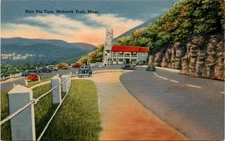 Hair Pin Turn, Mohawk Trail, Massachusetts, Tichnor Bros., Inc., Postcard