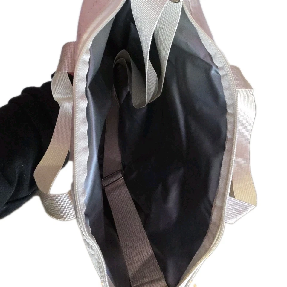 Bolso de Mano Blanco Aislado con Correa para el Hombro para Bebida Caliente Fría - 13×11 Pulgadas Foto 3 de 4