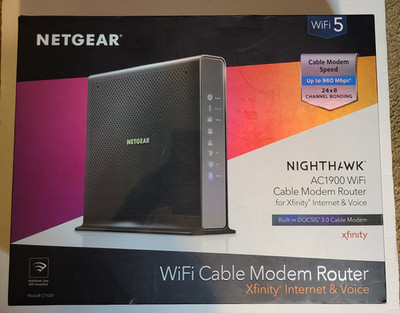   Netgear Nighthawk C7100V AC1900 WiFi Cable Modem Router Voice Xfinity