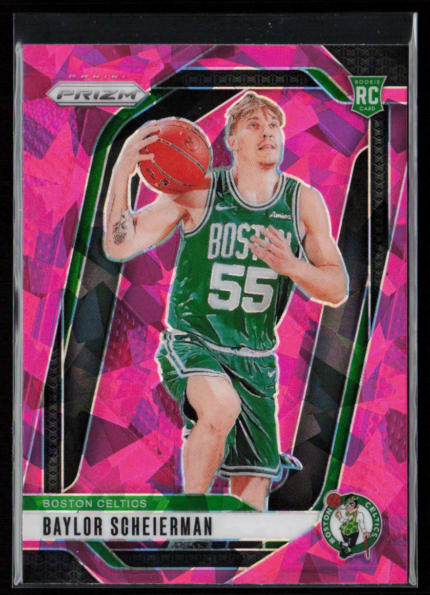 2024-25 Panini Prizm #236 Baylor Scheierman Prizms Pink Ice
