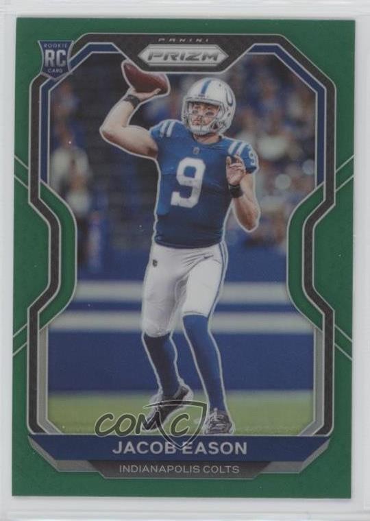 2020 Panini Prizm Rookie Green Prizm Jacob Eason #331 2l4