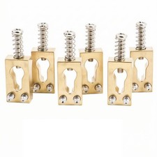 6 St&uuml;ck Gitarrensattel mit Einstellschraube modern Steg Sattel verstellbar