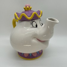 Disney Princess Beauty and the Beast Figural Teapot Mrs Potts. 48oz . XL. 9  x8  