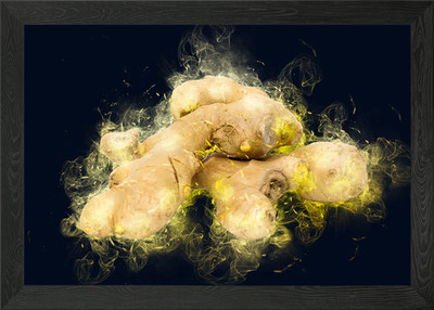 Ginger Smoke Gerahmtes Wandbild Poster Leinwanddruck Bild