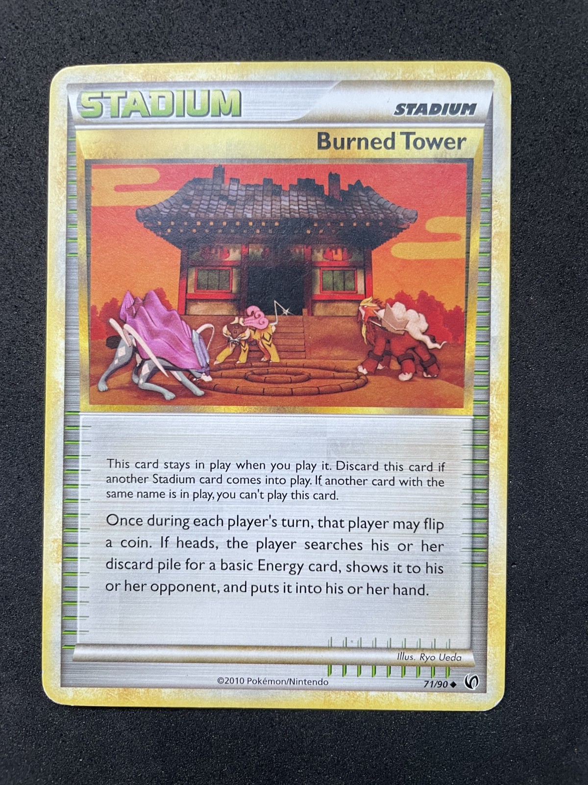 Pokemon Card - Burned Tower 71/90 - HGSS Undaunted - LP