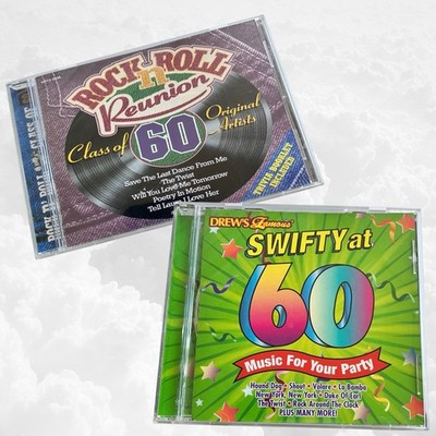 Rock & Roll Reunion Class of 60 & Drew's Famous Swifty at 60 CD Music Lot